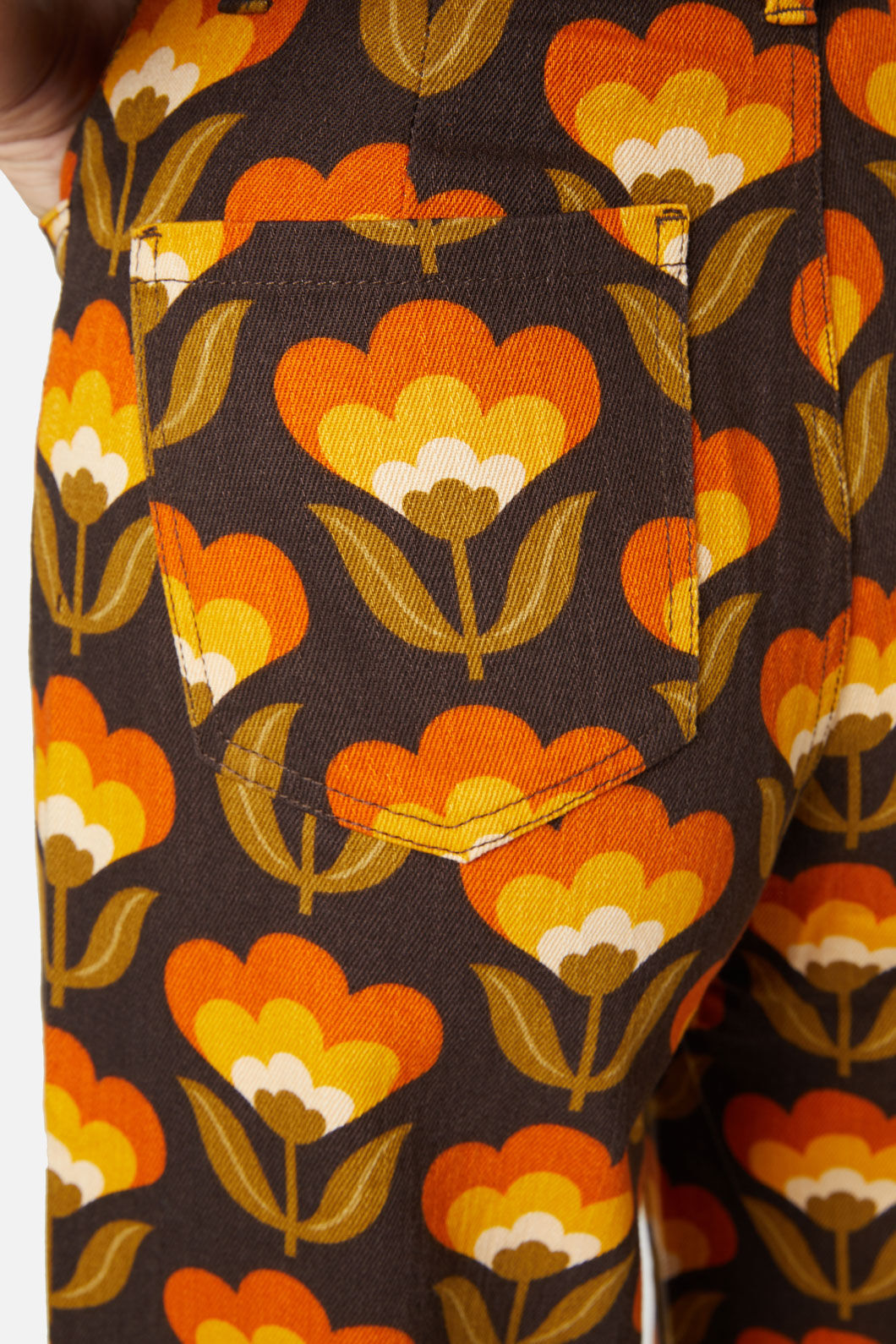 Princess Highway - 70S Wallpaper Jean - gold