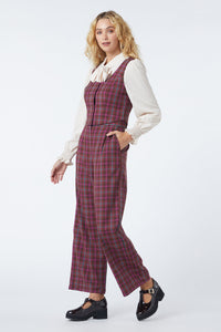 Princess Highway - Ginger Check Vest - plum