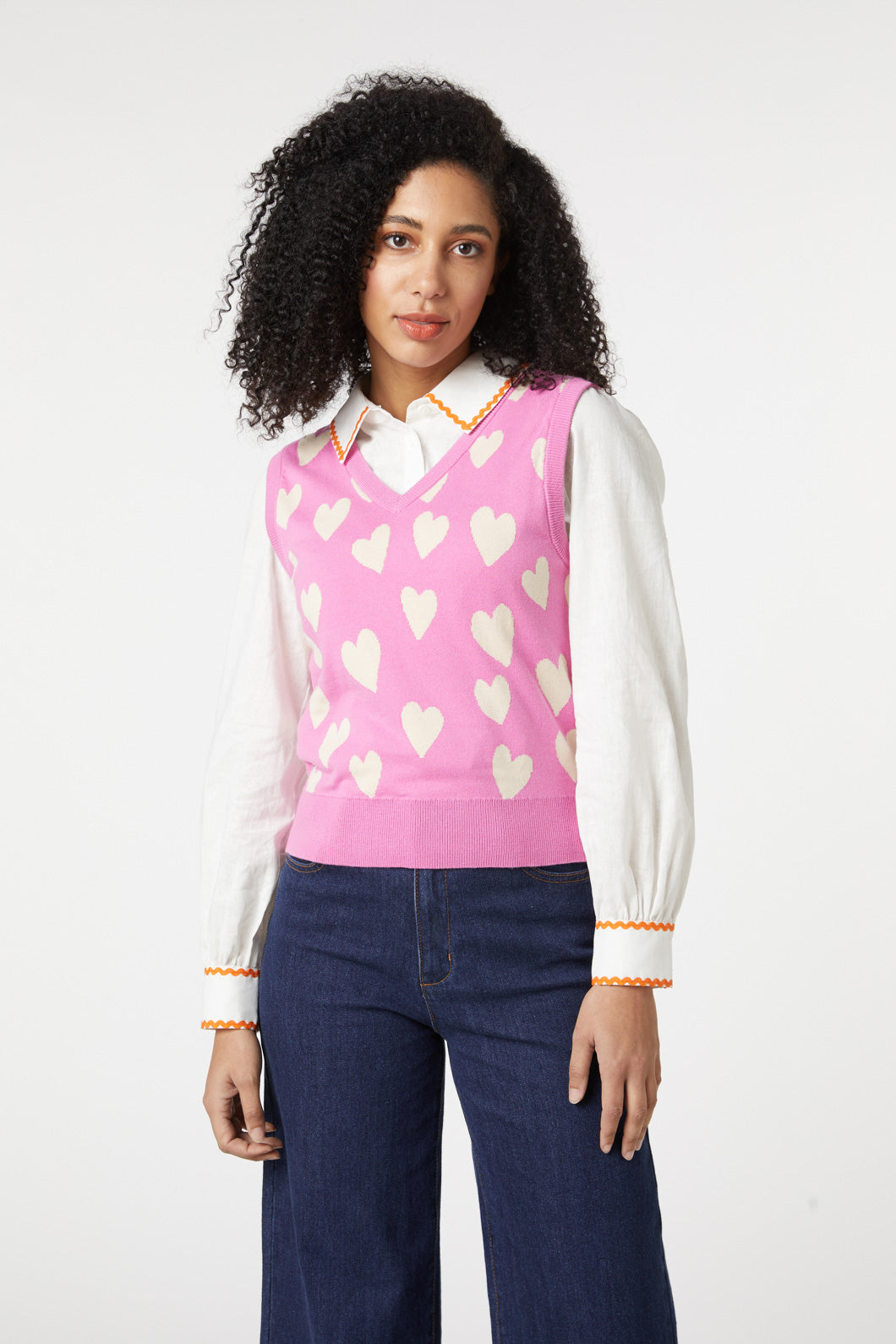 Princess Highway - Love Hearts Vest - pink