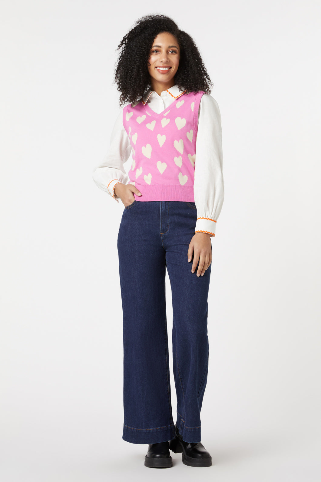 Princess Highway - Love Hearts Vest - pink