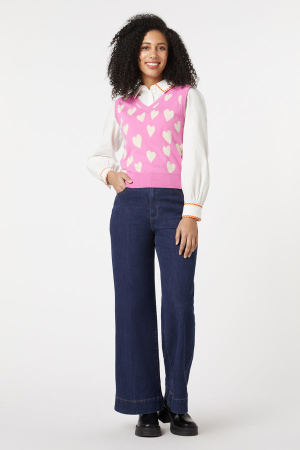 Princess Highway - Love Hearts Vest - pink
