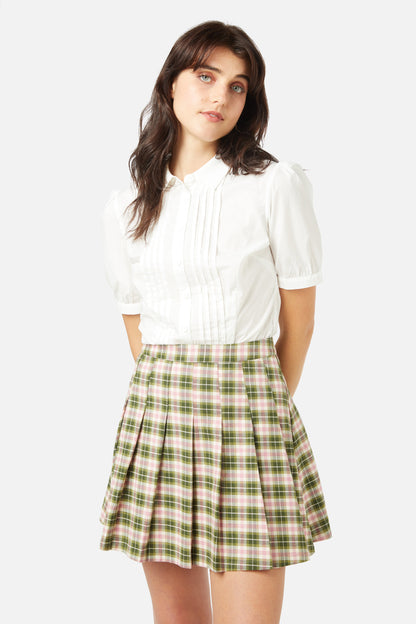 Princess Highway - Martha Pin Tuck Blouse - white