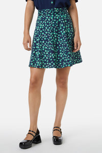 Princess Highway - Mille Fleur Skirt - navy