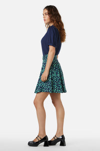Princess Highway - Mille Fleur Skirt - navy