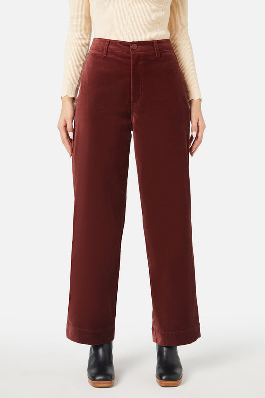 Princess Highway - Rachel Velvet Pant - rust
