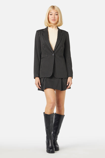 Princess Highway - Abigail Pinstripe Jacket - black