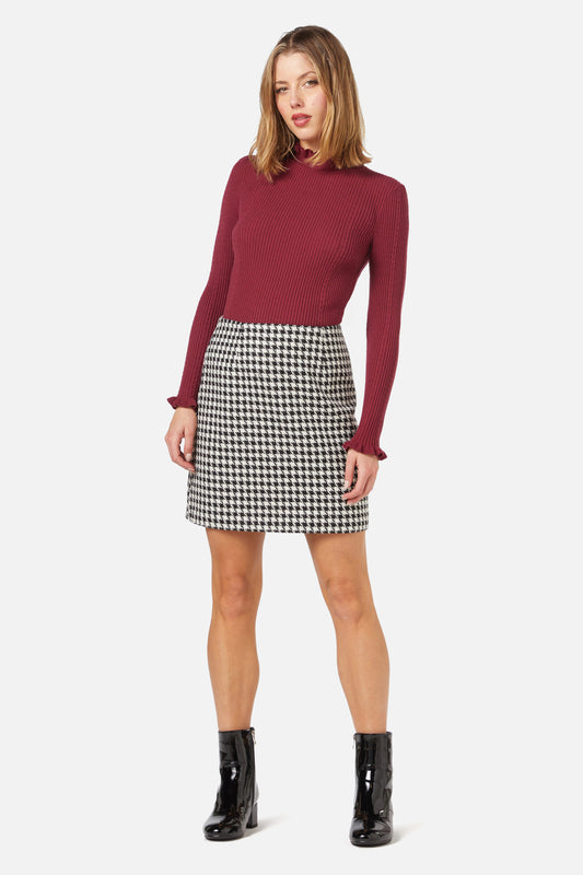 Princess Highway - Blake Check Skirt - black