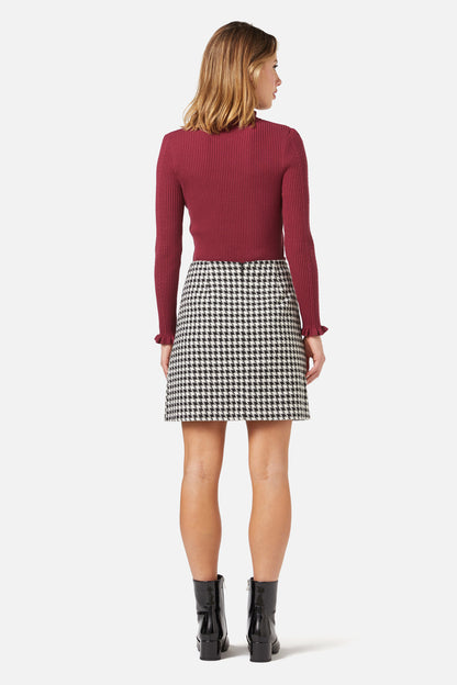 Princess Highway - Blake Check Skirt - black