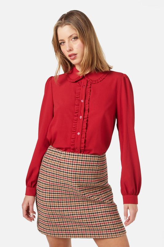 Princess Highway - Daphne Blouse - cherry