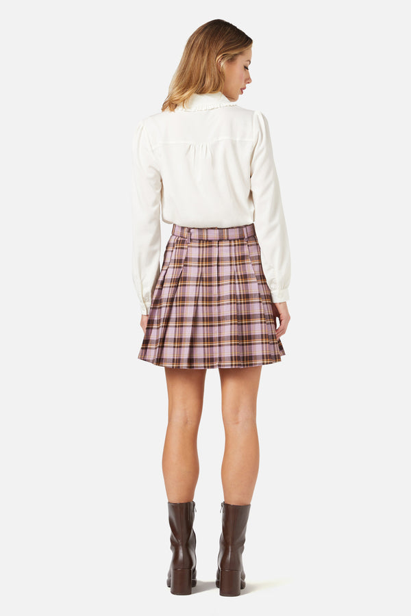 Princess Highway - Jeannie Check Mini Skirt - lilac