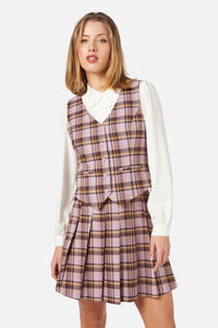 Princess Highway - Jeannie Check Vest - lilac