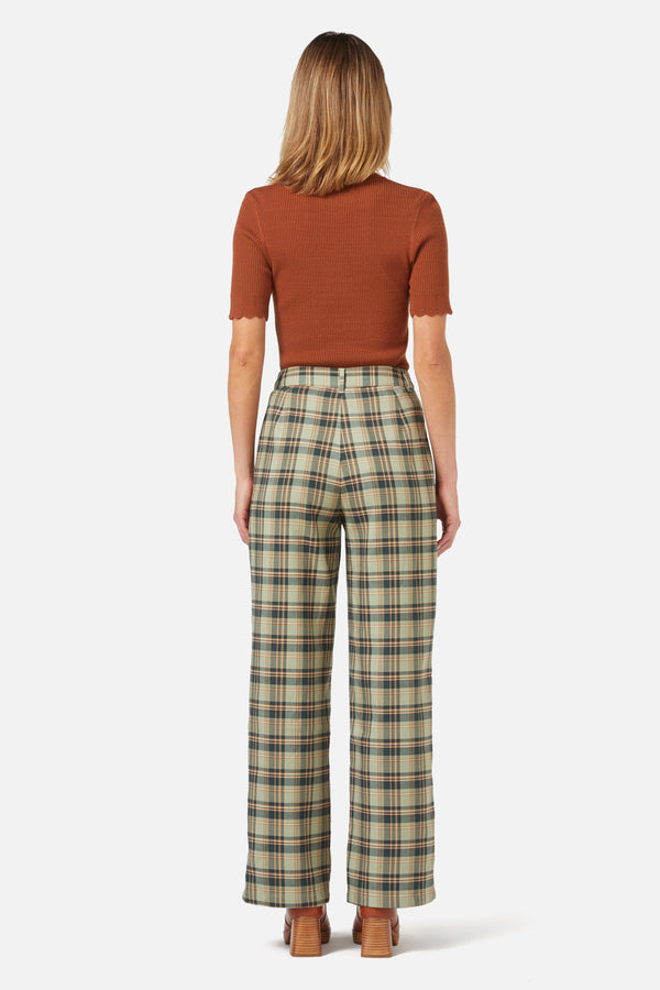 Princess Highway - Jeannie Check Pant - green