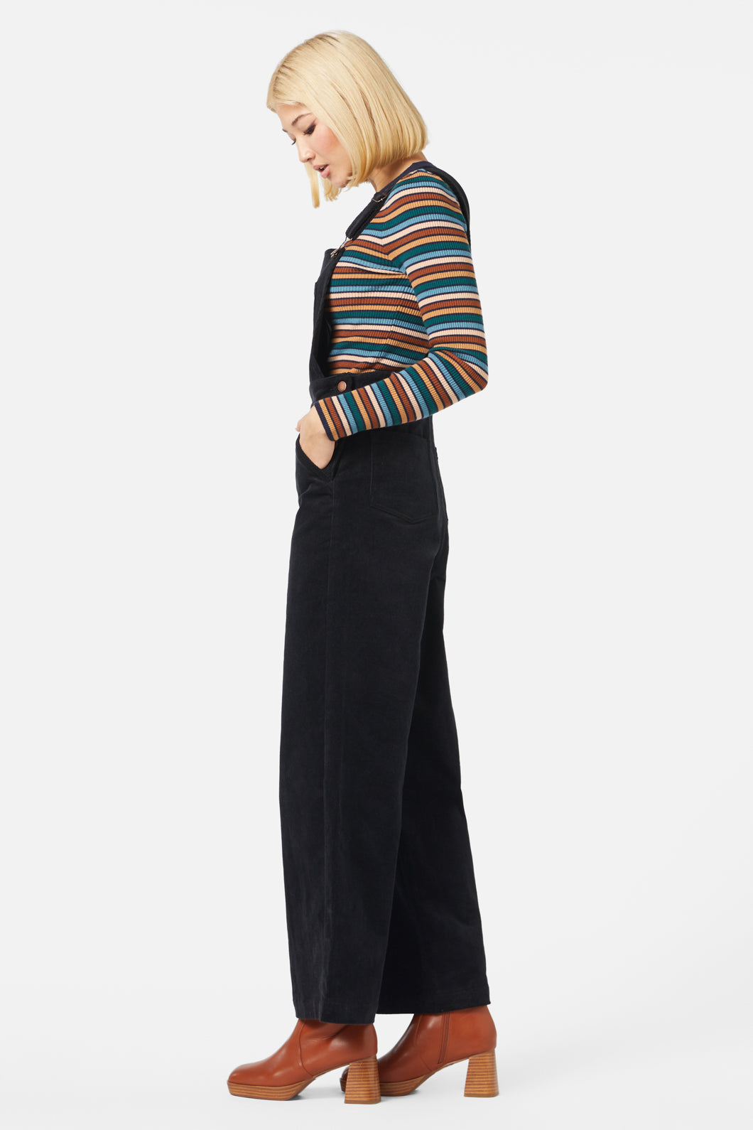 Princess Highway - Casey Cord Overall - black