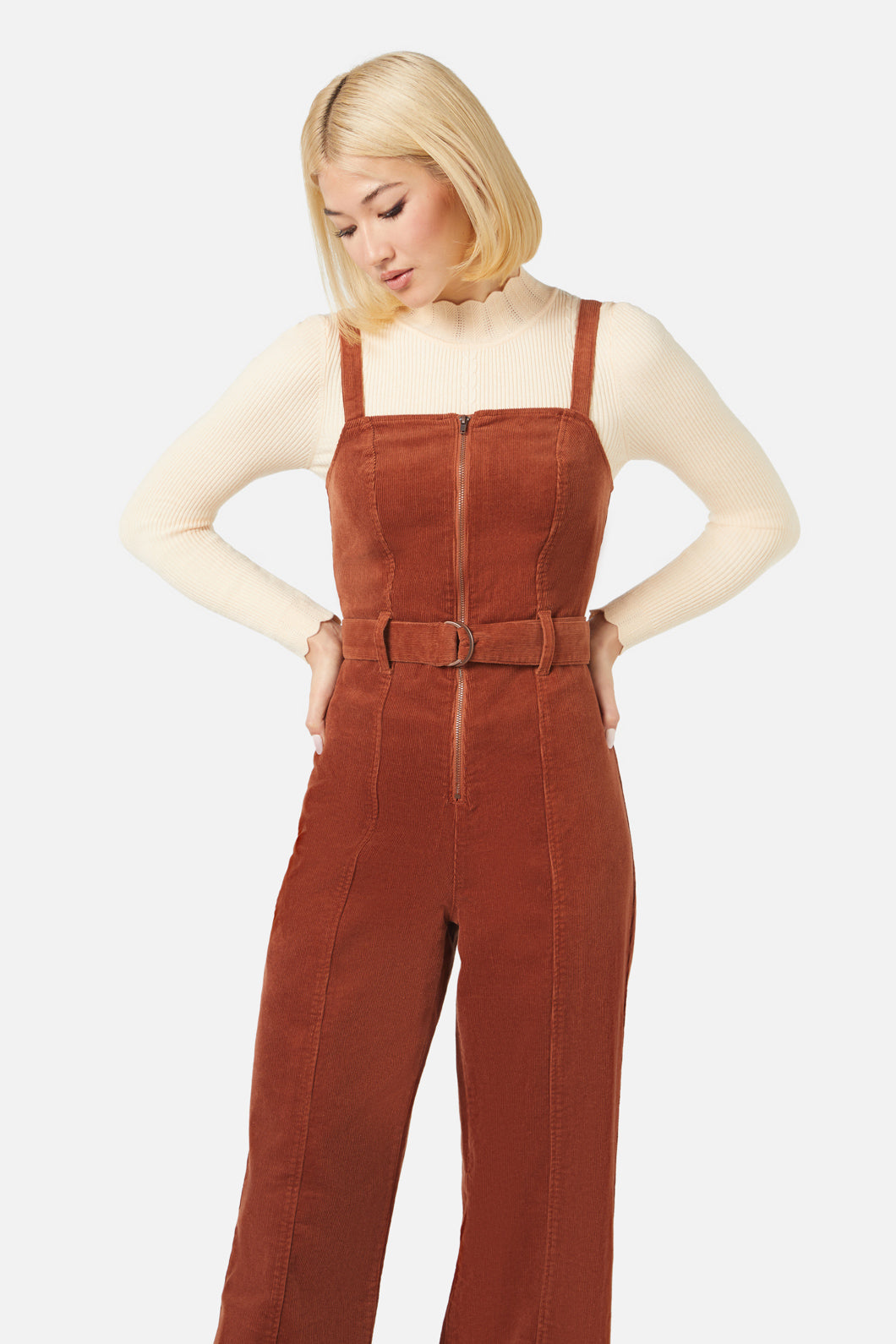 Princess Highway - Delilah Cord Jumpsuit - ginger