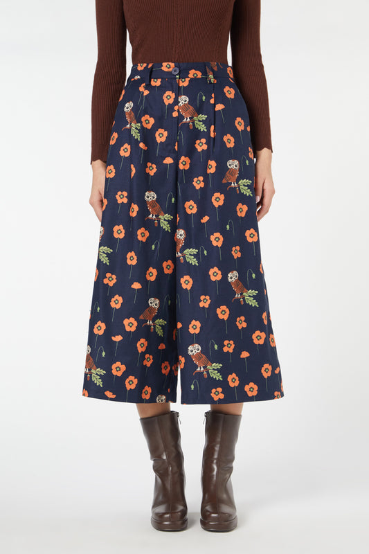 Princess Highway - Poppy Owl Skort - navy