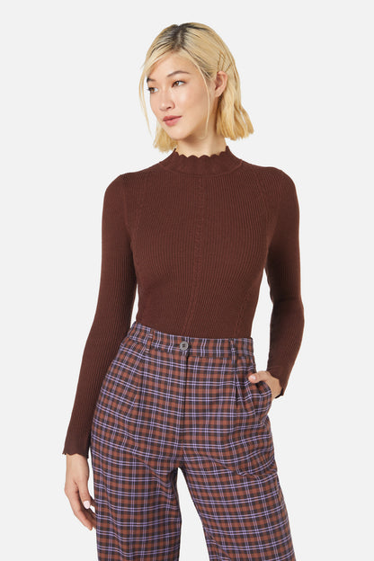 Princess Highway - Sophie L/S Knit Top - chocolate