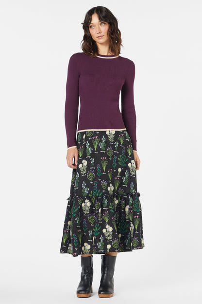 Princess Highway - Fifi Knit Top - mulberry