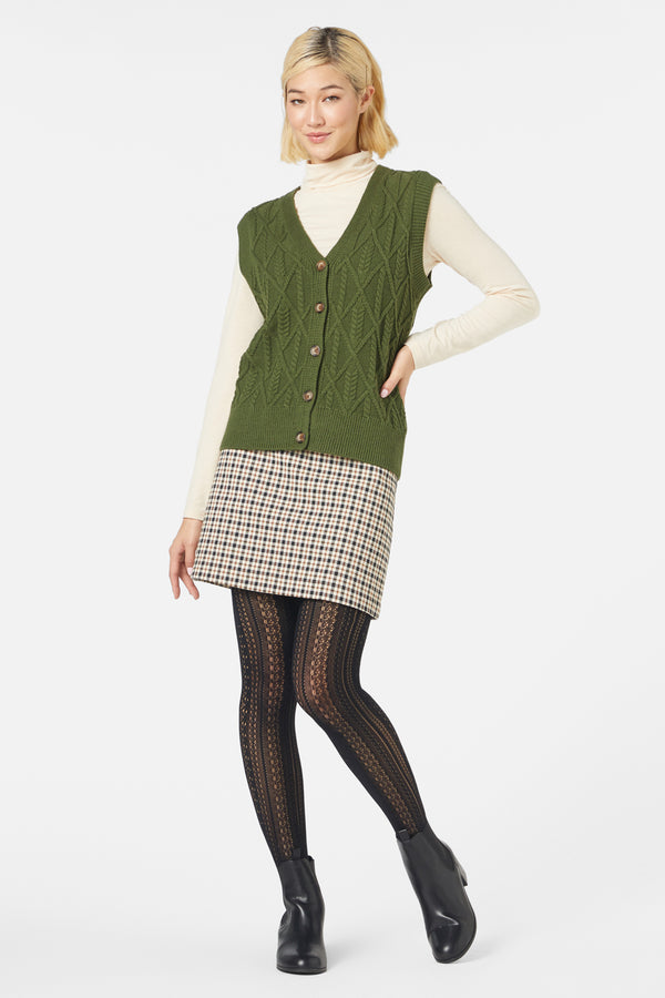 Princess Highway - Marni Long Vest - olive
