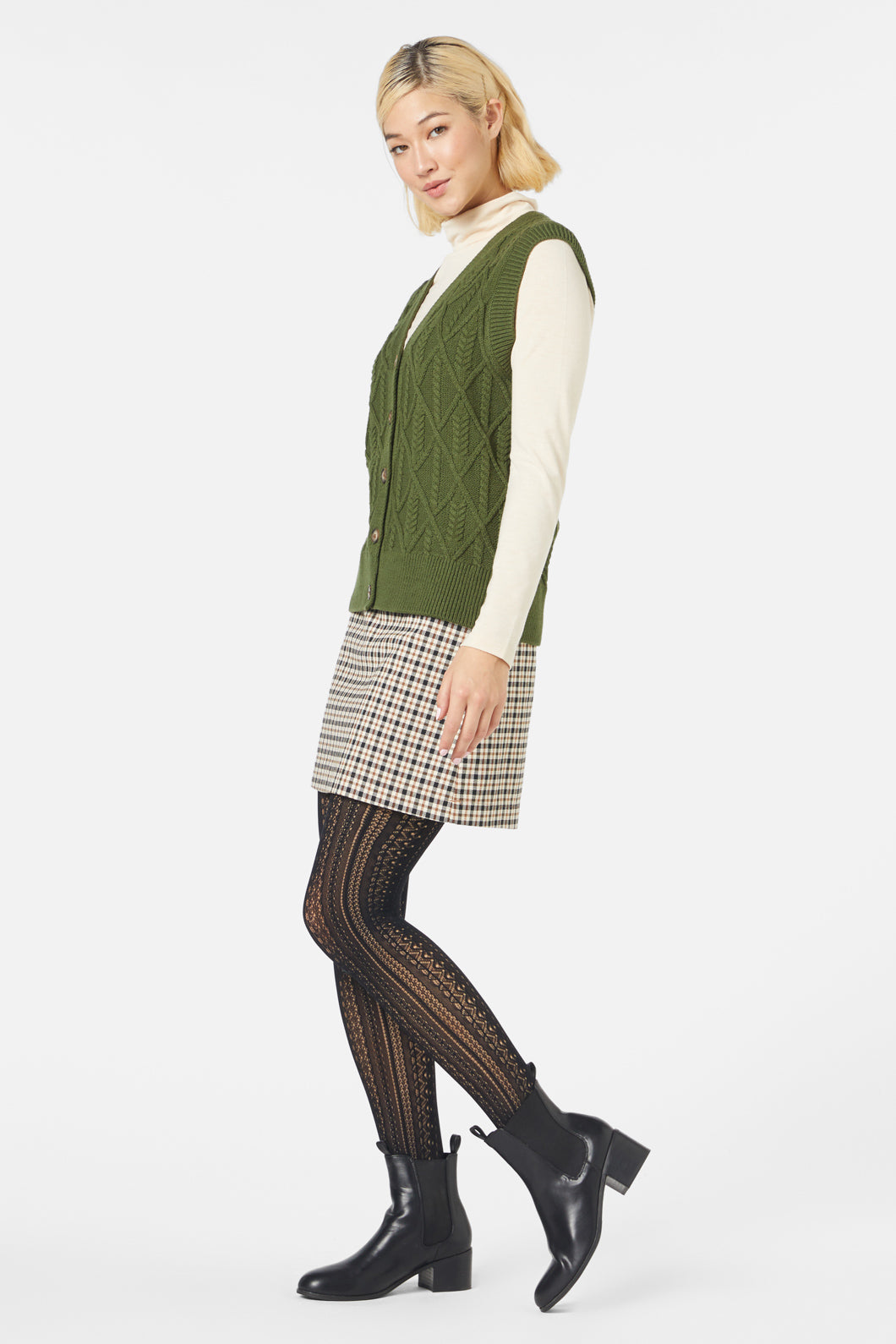 Princess Highway - Marni Long Vest - olive