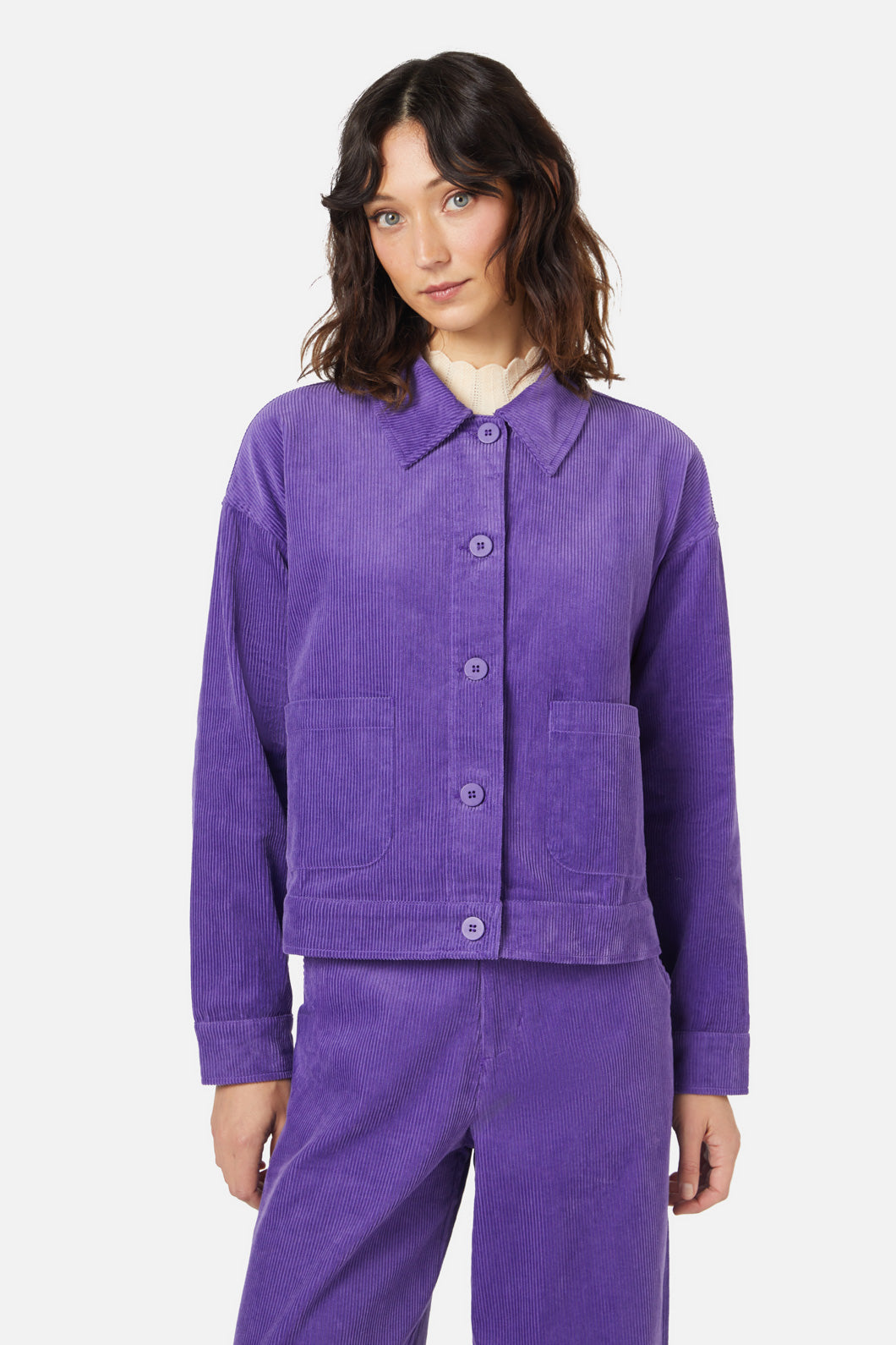 Princess Highway - Jamie Cord Jacket - purple