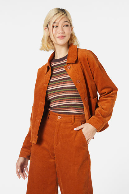 Princess Highway - Jamie Cord Jacket - orange