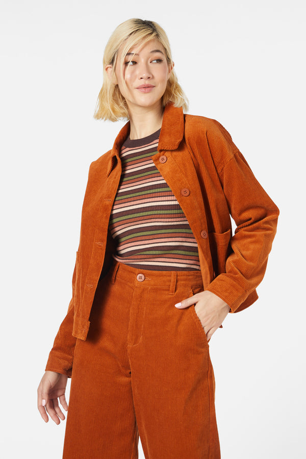 Princess Highway - Jamie Cord Jacket - orange