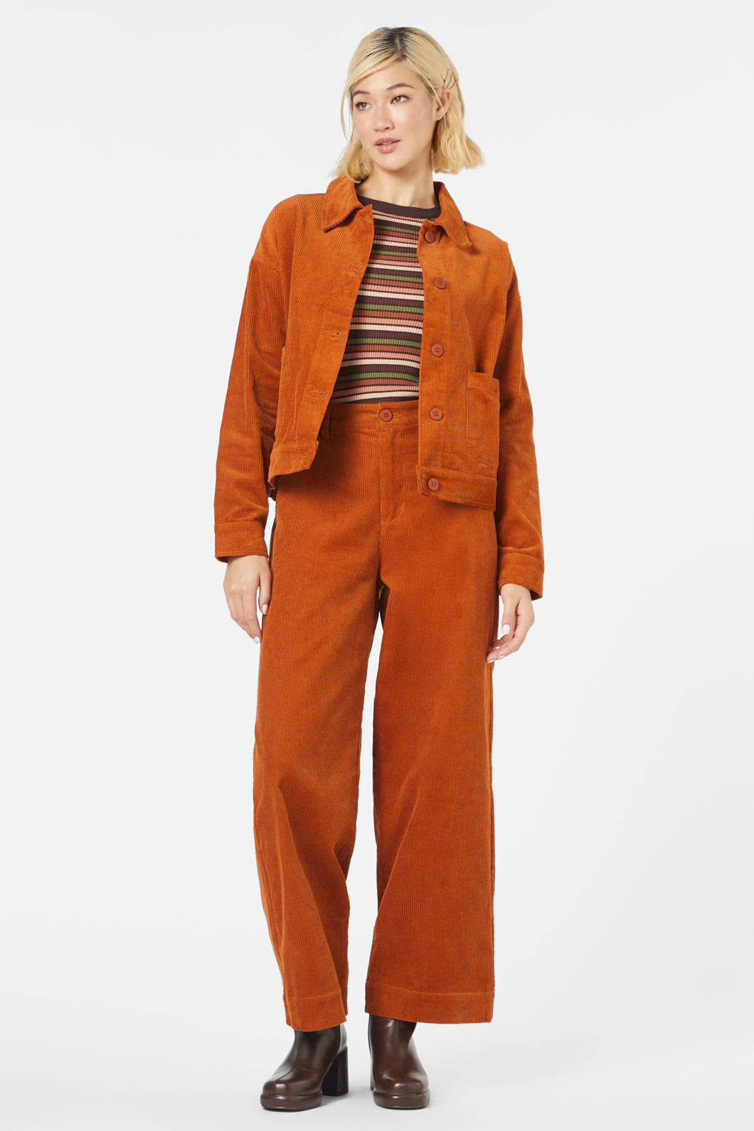 Princess Highway - Jamie Cord Jacket - orange