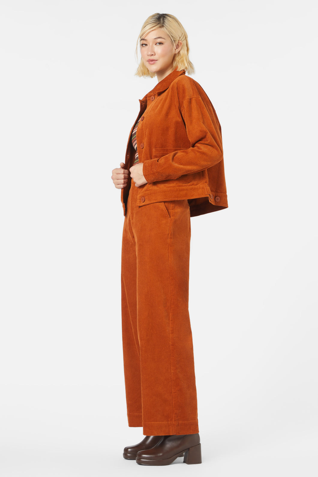 Princess Highway - Jamie Cord Jacket - orange