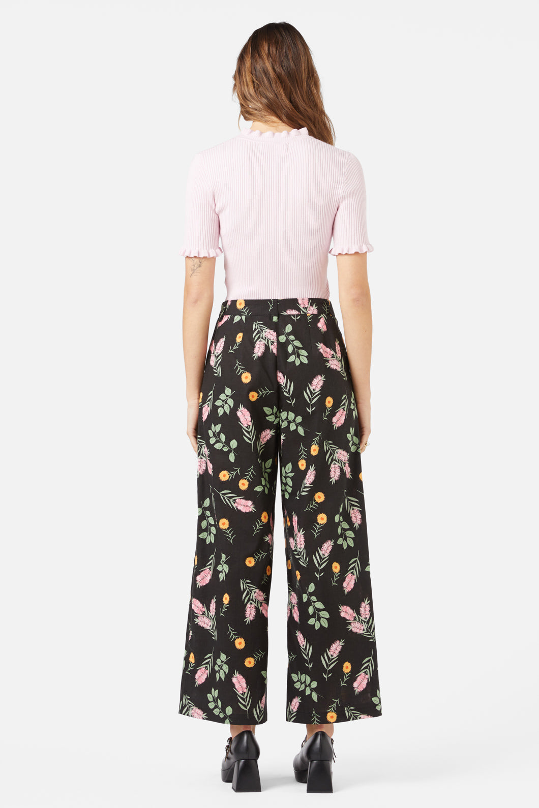 Princess Highway - Wild Flower Pant - black