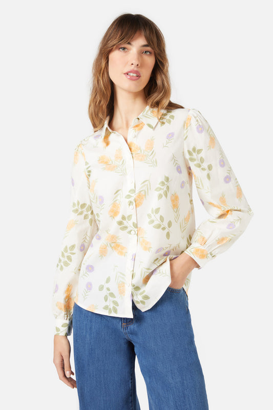 Princess Highway - Wild Flower Shirt - cream