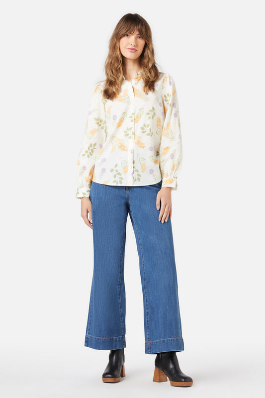Princess Highway - Wild Flower Shirt - cream