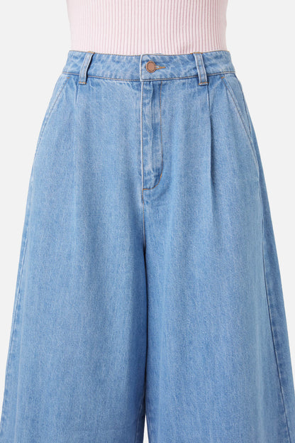 Princess Highway - Bloom Emb Skort - light-denim
