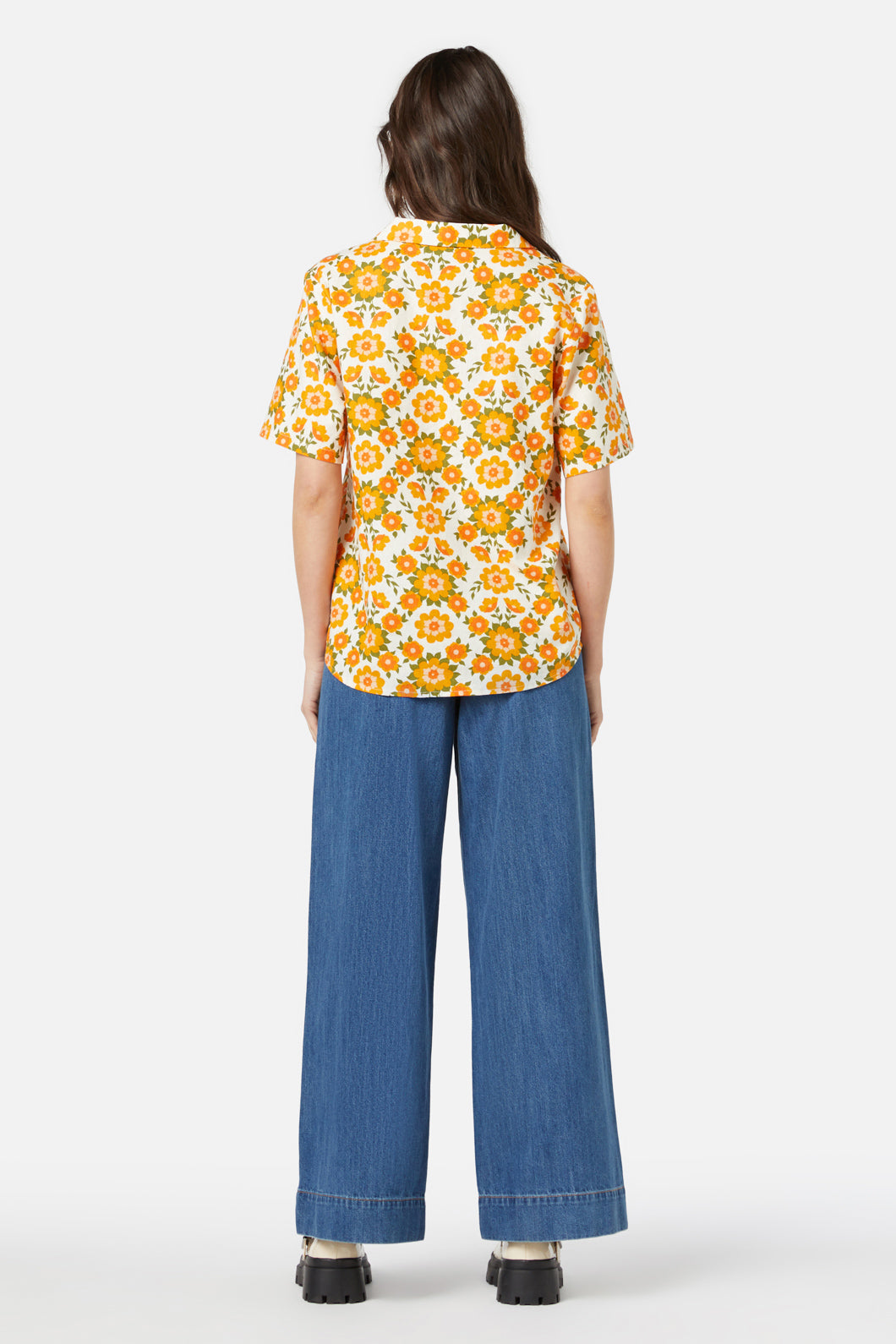 Princess Highway - Folk Floral Shirt - cream