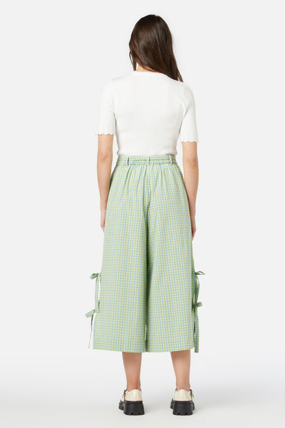 Princess Highway - Spring Check Skort - green