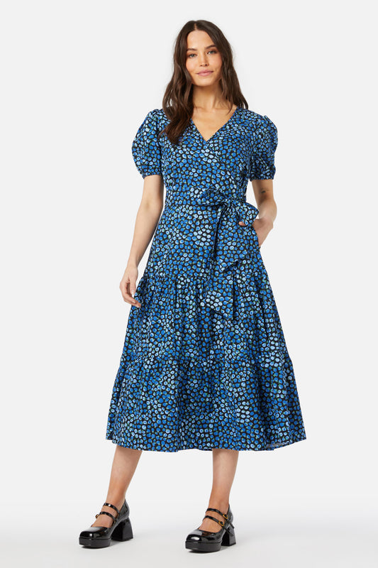 Princess Highway - Bessie Midi Wrap Dress - blue