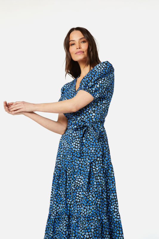 Princess Highway - Bessie Midi Wrap Dress - blue
