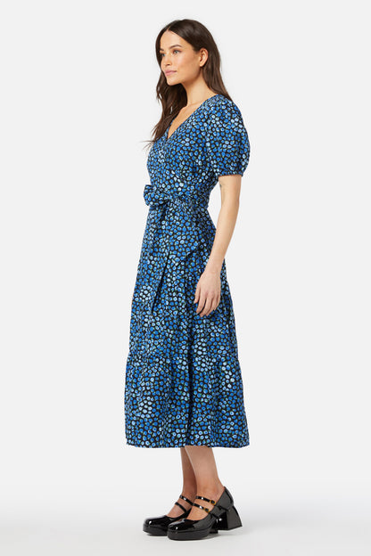 Princess Highway - Bessie Midi Wrap Dress - blue