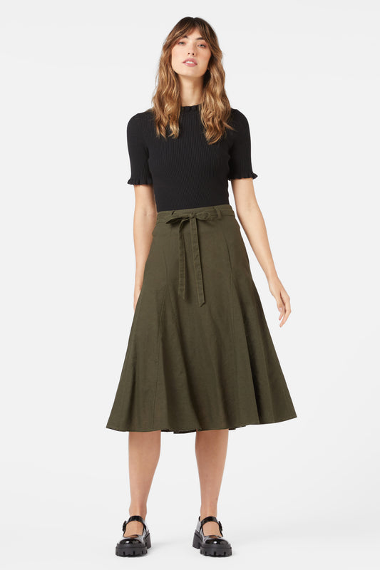 Princess Highway - Loretta Midi Skirt - olive