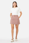 Princess Highway - Gelati Gingham Skirt - pink-chocolate