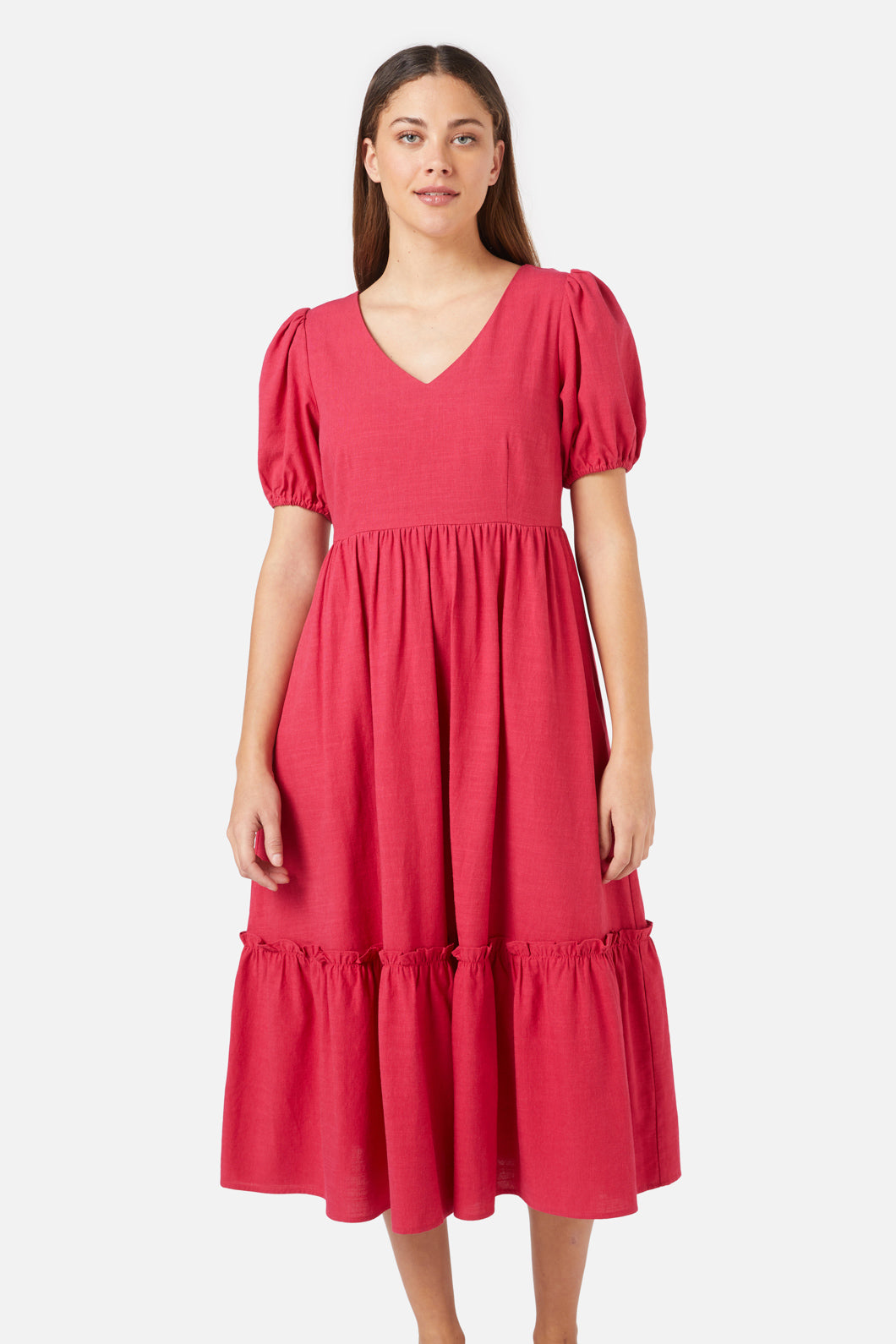 Princess Highway - Francine Midi Dress - berry