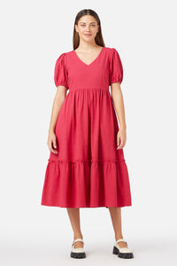 Princess Highway - Francine Midi Dress - berry