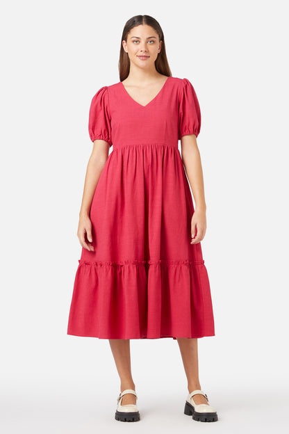 Princess Highway - Francine Midi Dress - berry