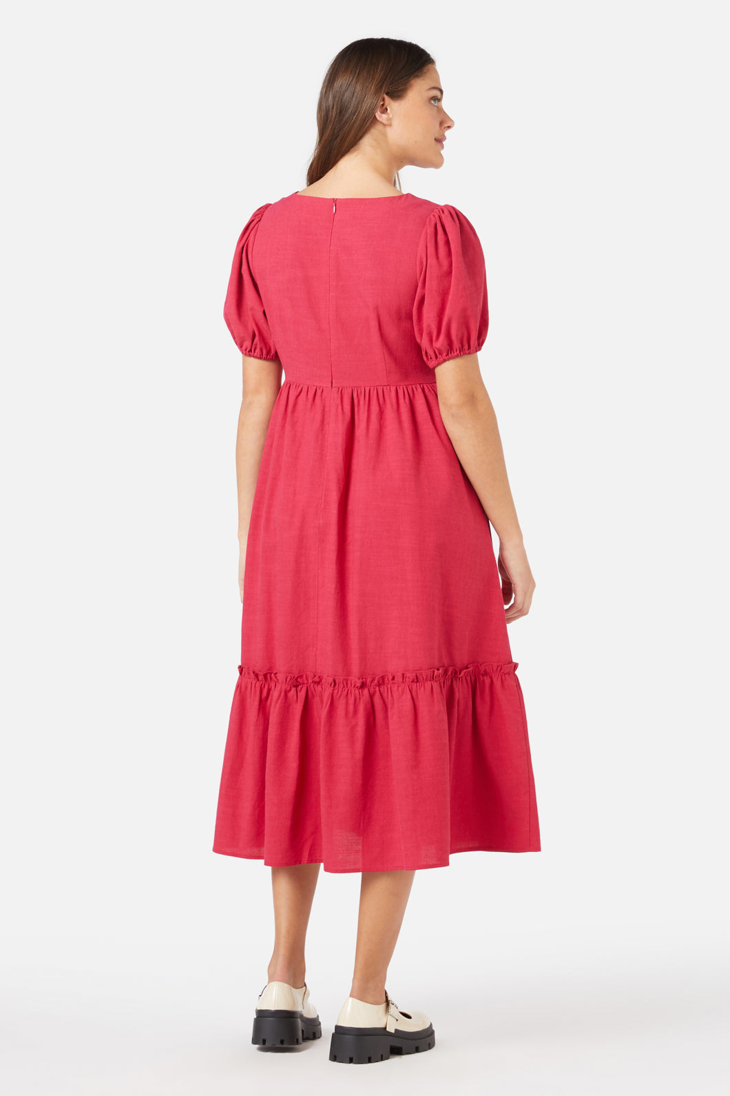 Princess Highway - Francine Midi Dress - berry
