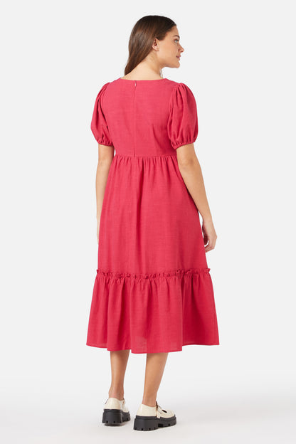 Princess Highway - Francine Midi Dress - berry