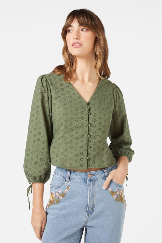 Princess Highway - Cori Top - olive