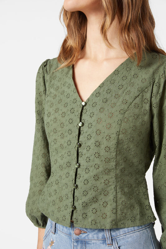 Princess Highway - Cori Top - olive