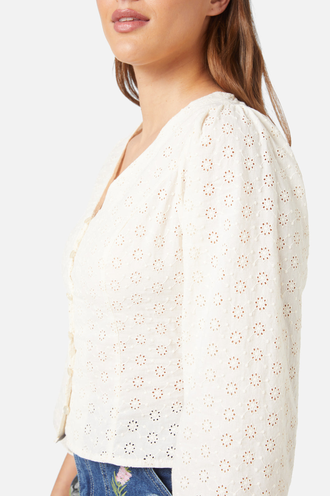 Princess Highway - Cori Top - ivory