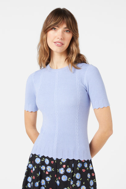 Princess Highway - Zoe Knit Top - blue
