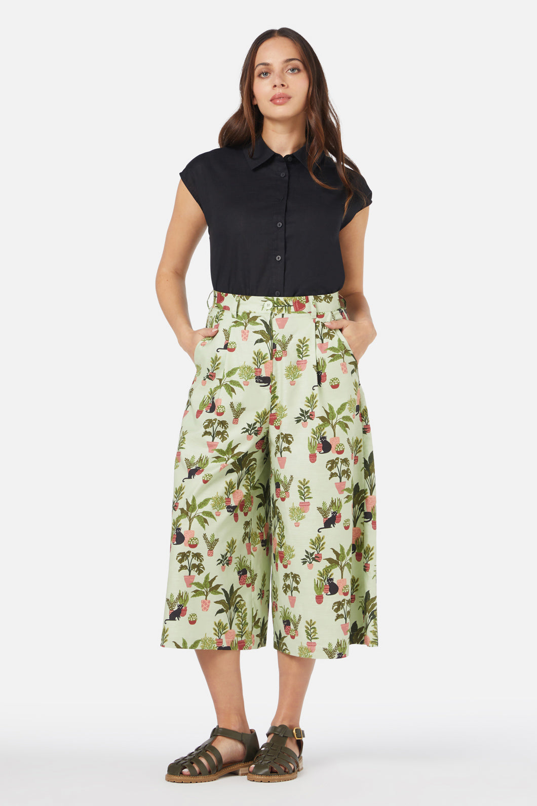 Princess Highway - House Cat Skort - green