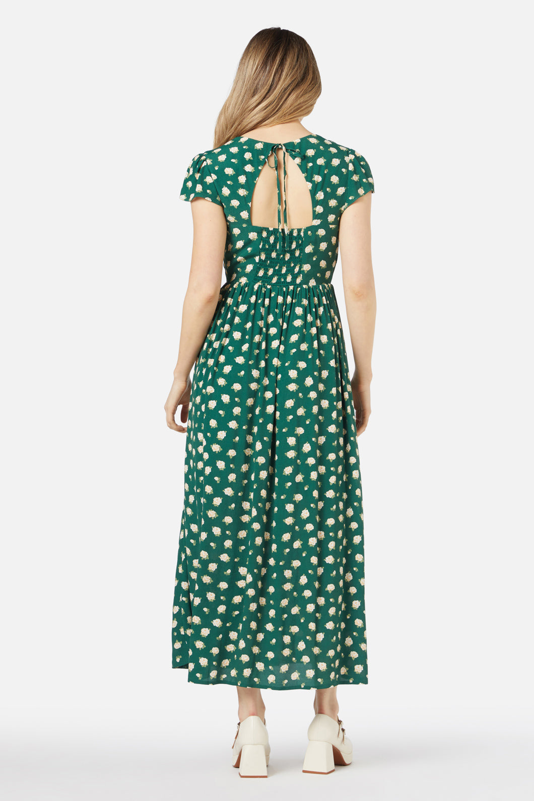 Princess Highway - Baby Roses Midi Dress - green